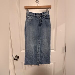 Free people denim skirt